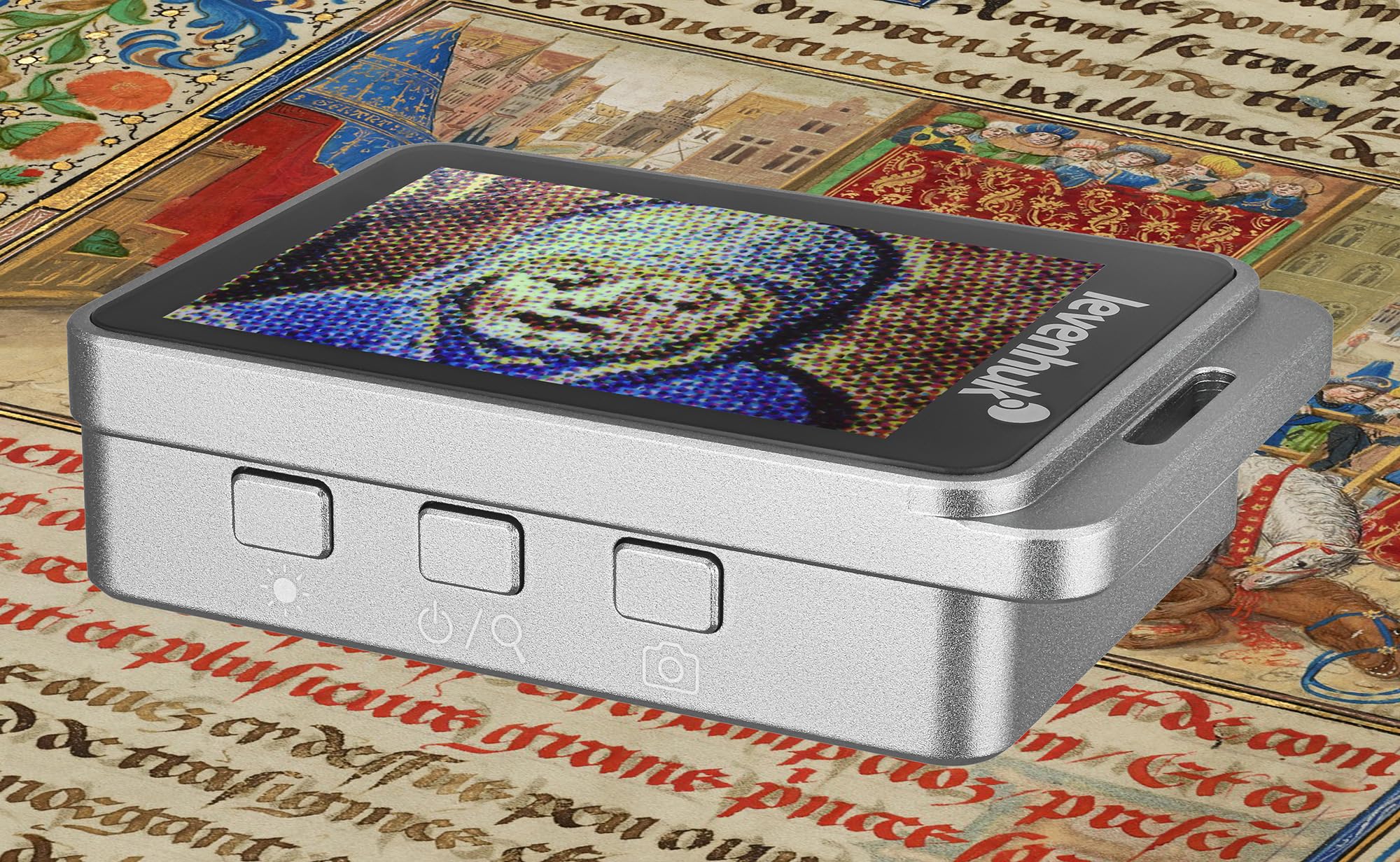 Levenhuk ERGO 20 Lente d’Ingrandimento Digitale Wireless Portatile con Schermo LCD a Colori da 2,4 Pollici, Funzione di Cattura Immagini e Zoom Fino a 19x, per Lettura e Ricerca