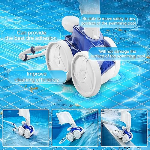 Miniatura 8 de Funmit Limpiador de piscinas - Pieza de repuesto para neumáticos multiusos, compatible con Polaris 280 360 180 380 C10 C-10, paquete de 3