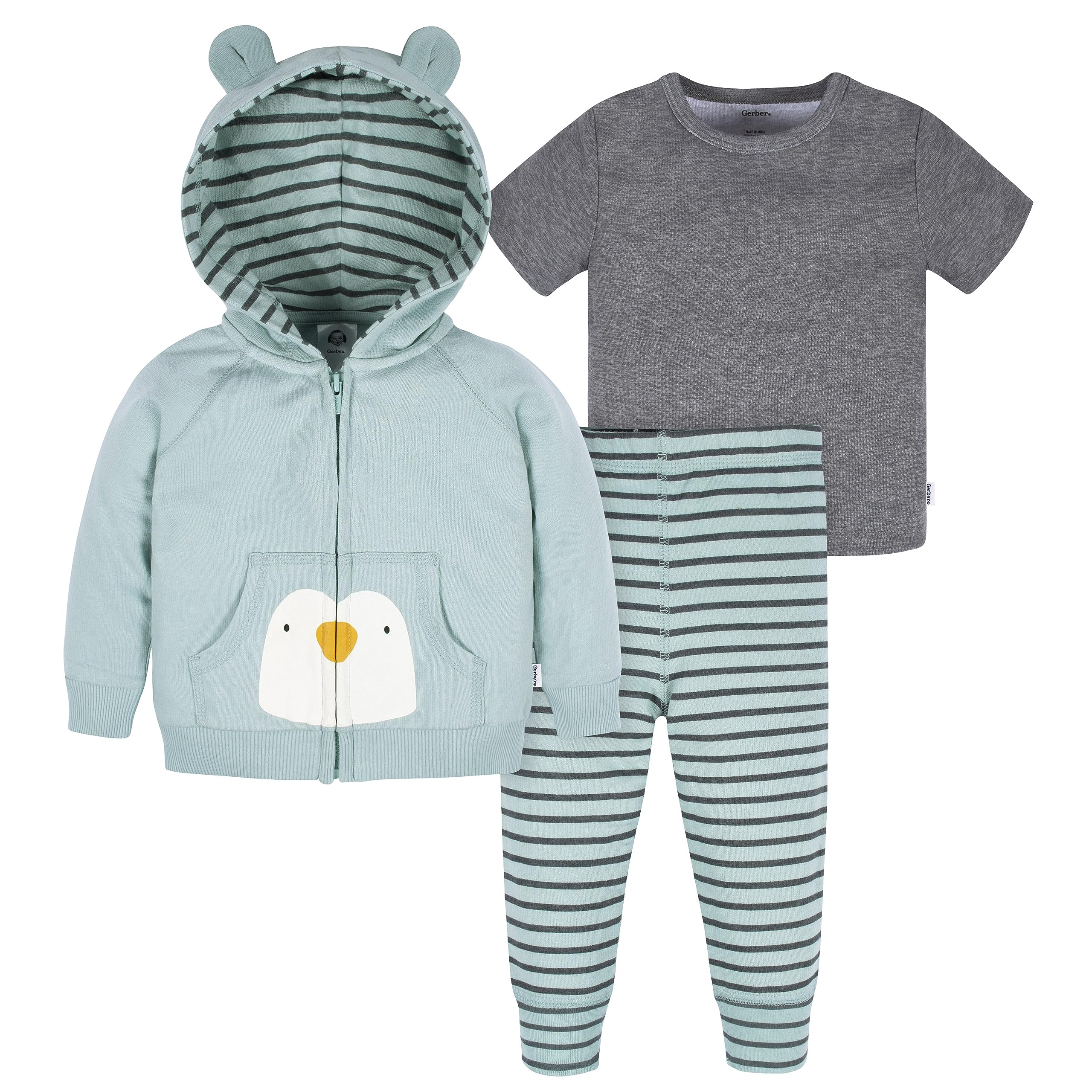 Baby Boys Toddler Zip Hoodie & Joggers Clothing Set