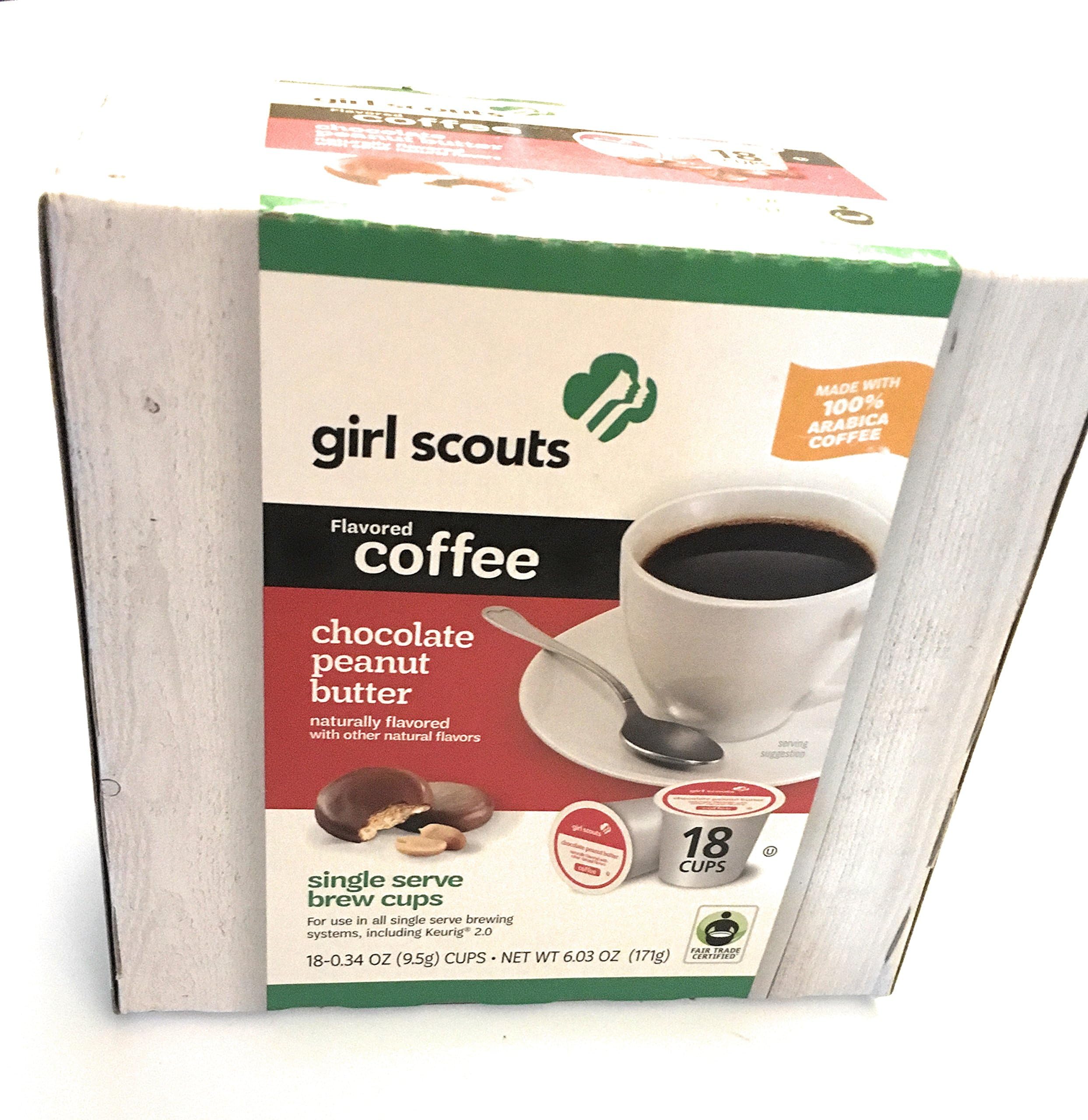 Girl ScoutsCookie Flavored Coffee Single Serve Brew Cups (Chocolate Peanut Butter)