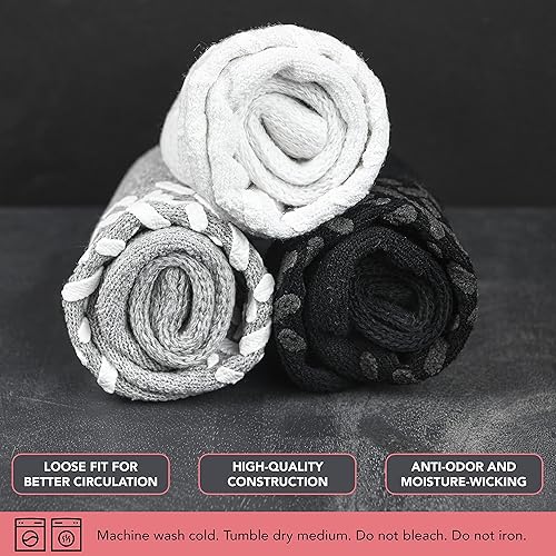 Miniatura 4 de Debra Weitzner 6Pk Non-Binding Loose Fit Sock - Non-Slip Diabetic Socks for Men and Women - Crew, Ankle