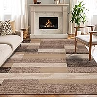 Vista 28 de Superior Alfombra de pasillo para interiores, respaldo de yute, decoración moderna de patchwork geométrico para dormitorio, oficina, sala de estar