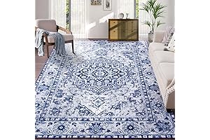 4x6 Feet Vintage Blue Willow Decor Area Rug for Home