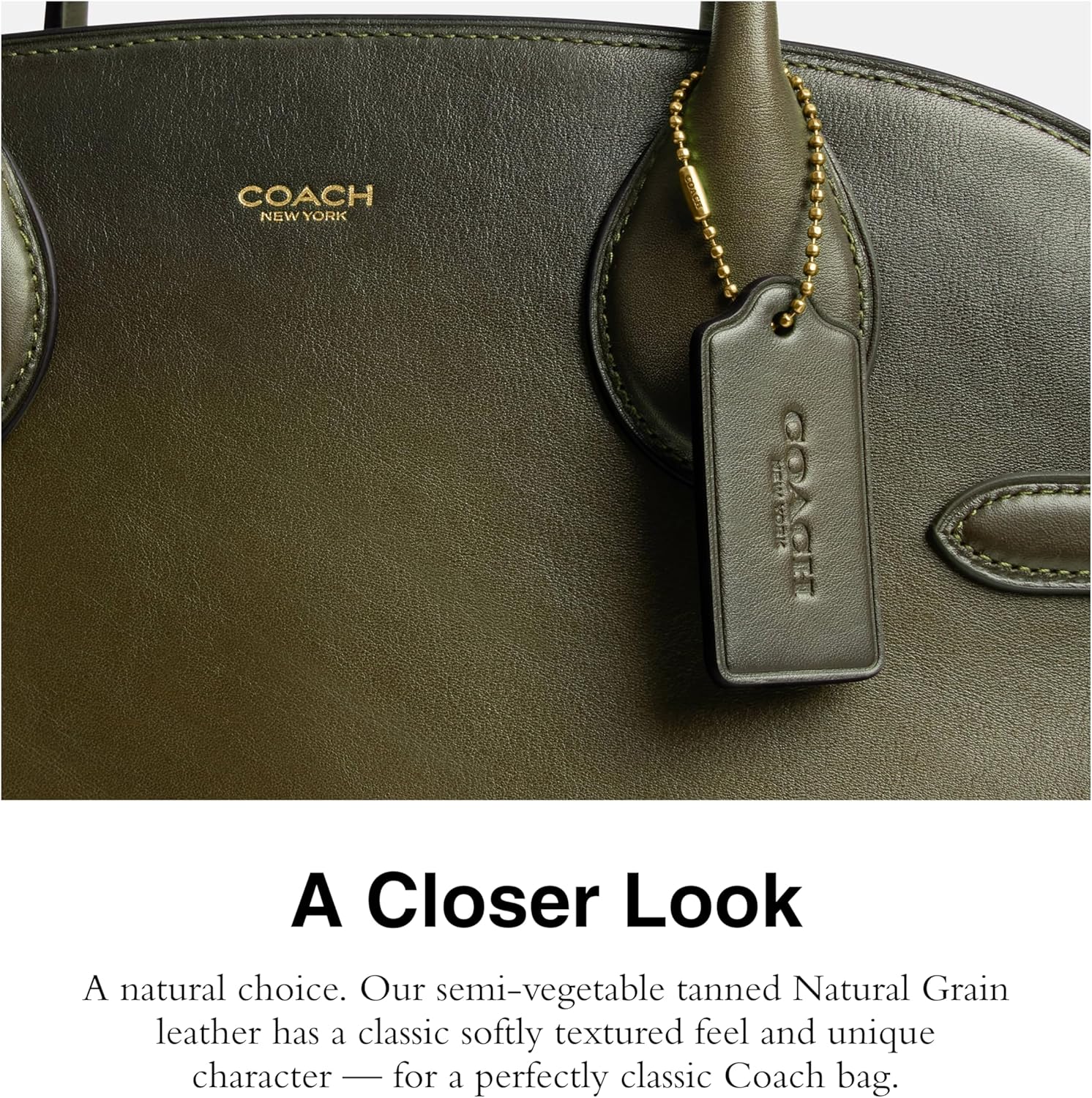 COACH Women's Suede Soft Empire Carryall 40 Tote - Image 4