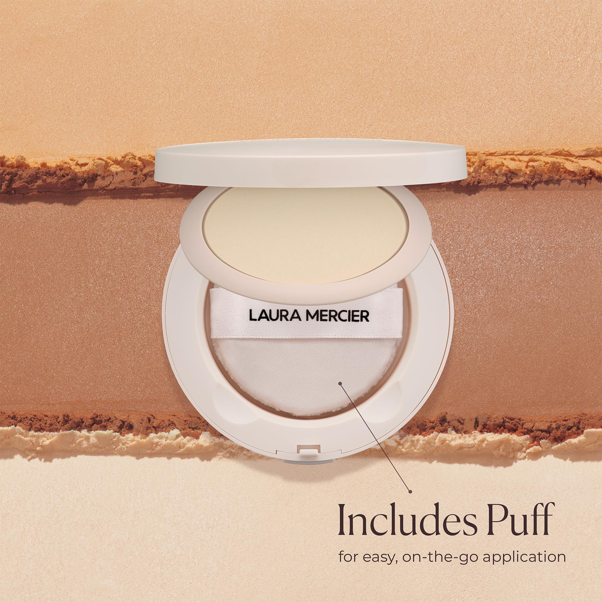 Laura Mercier Translucent Loose Talc-Free Setting Powder – Ultra-Blur, 16 Std. Feuchtigkeitsspendender Halt, Natürliches Finish, mit Hyaluronsäure, für normale bis trockene & reife Haut