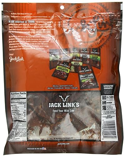 Miniatura 10 de Jack Link's Carne seca de res, paquete de 100 calorías, original, bolsas de 1.25 onzas (paquete de 12)