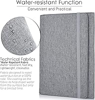 Vista 2 de Funda de folio compatible con Rocketbook Fusion, Everlast, Wave, organizador múltiple con bucle para bolígrafo, bolsillo con cremallera, soporte