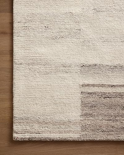 Miniatura 5 de Loloi Amber Lewis x Loloi Rocky Collection ROC-04 - Alfombra de pasillo color marfil  paloma, 2 pies 6 pulgadas x 7 pies 6 pulgadas