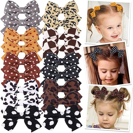Trendy Polka Dot Hair Bows: A Dash of Charm for Your Princess's Tresses