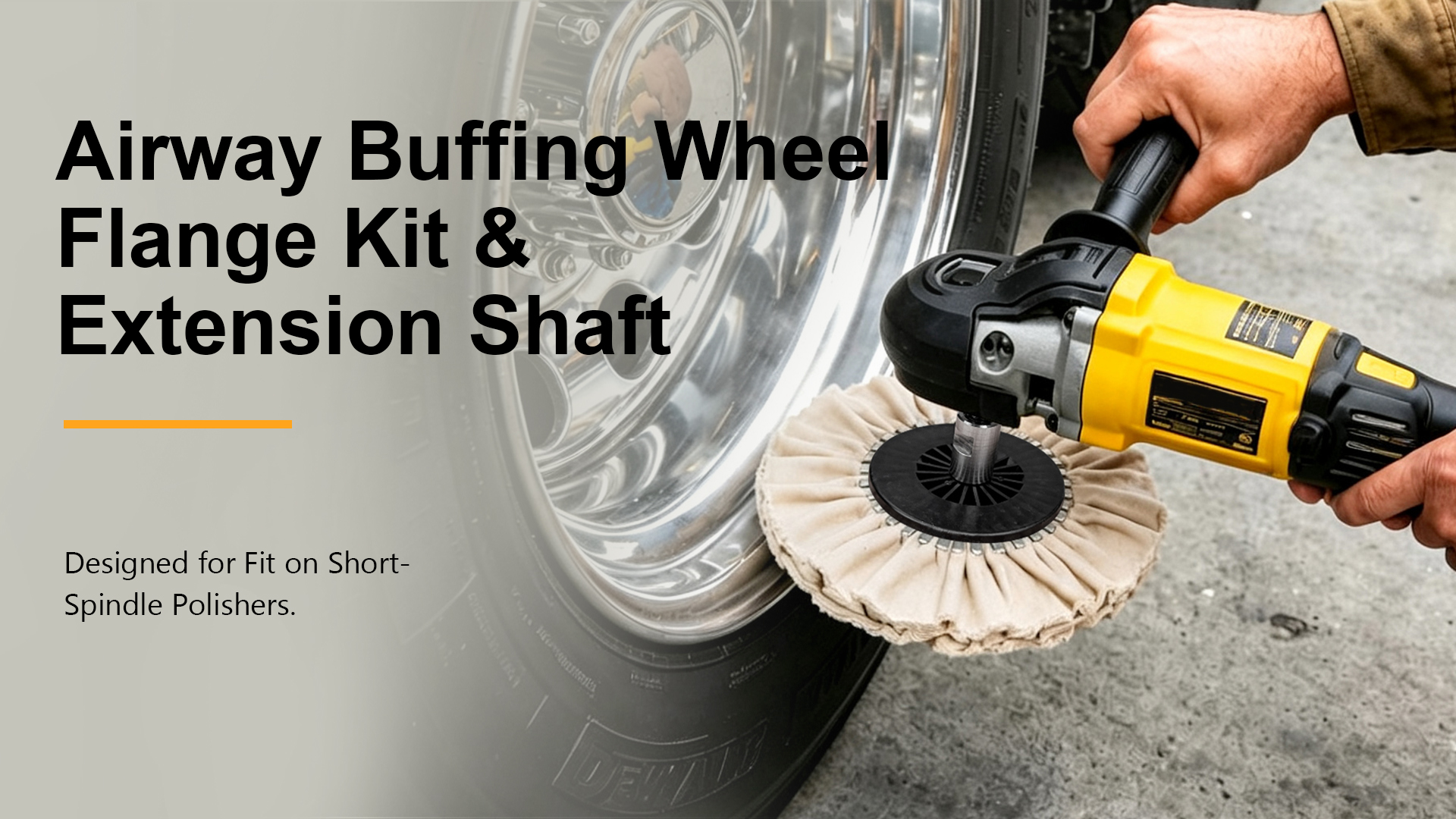 Image of Buffing Wheel Flange Kit Use with Airway Buff Extender, for Polishing Wheel