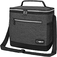Vista 22 de opux Lonchera térmica para hombres y mujeres, bolsa de almuerzo para el trabajo y la escuela, a prueba de fugas, suave bolsa de almuerzo