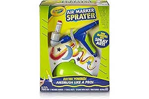 Crayola Air Marker Sprayer Airbrush Kit, Gift for Kids Age 8, 9, 10