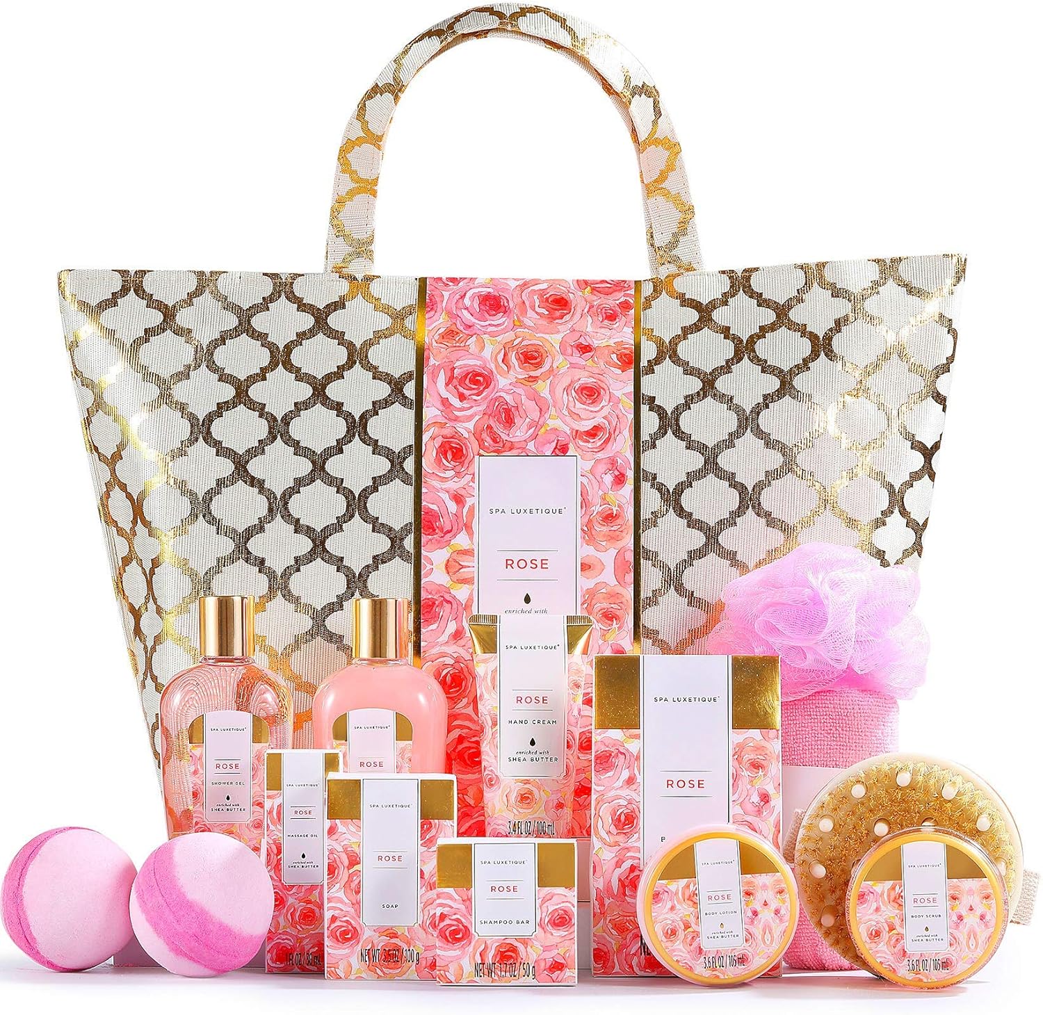 Spa Luxetique Lot de 15 paniers cadeau pour femme Coffret cadeau de spa