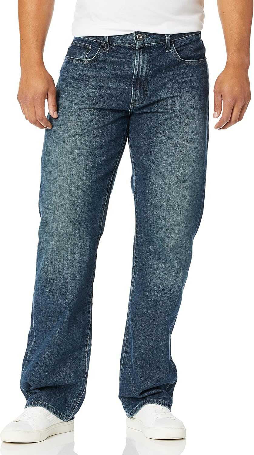 Nautica Men's Loose Fit 5 Pocket Jean Pant at Amazon Men’s Clothing store