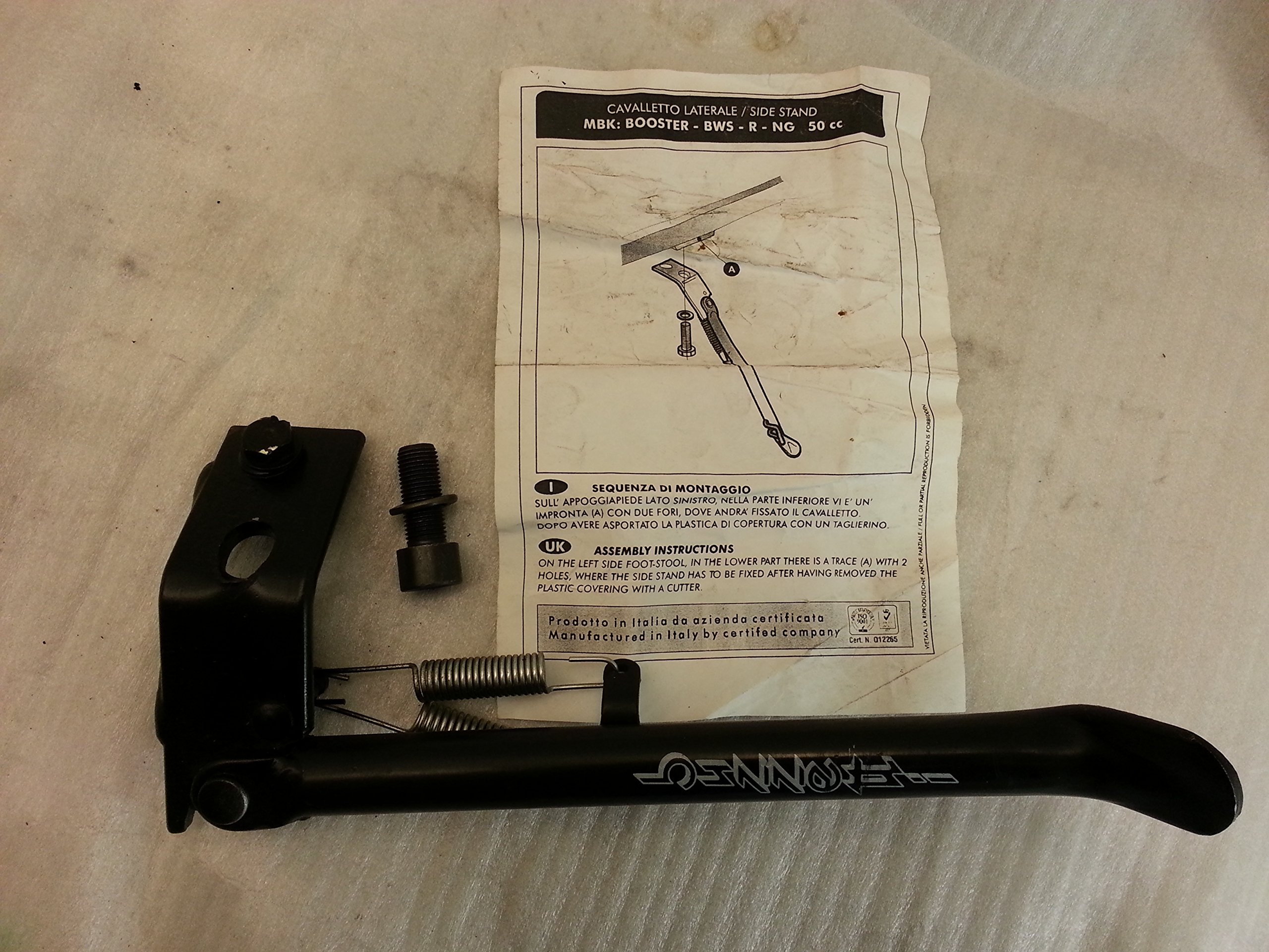 cavalletto laterale YAMAA BOOSTER BW'S NG- MBK SPIRIT ART.8582