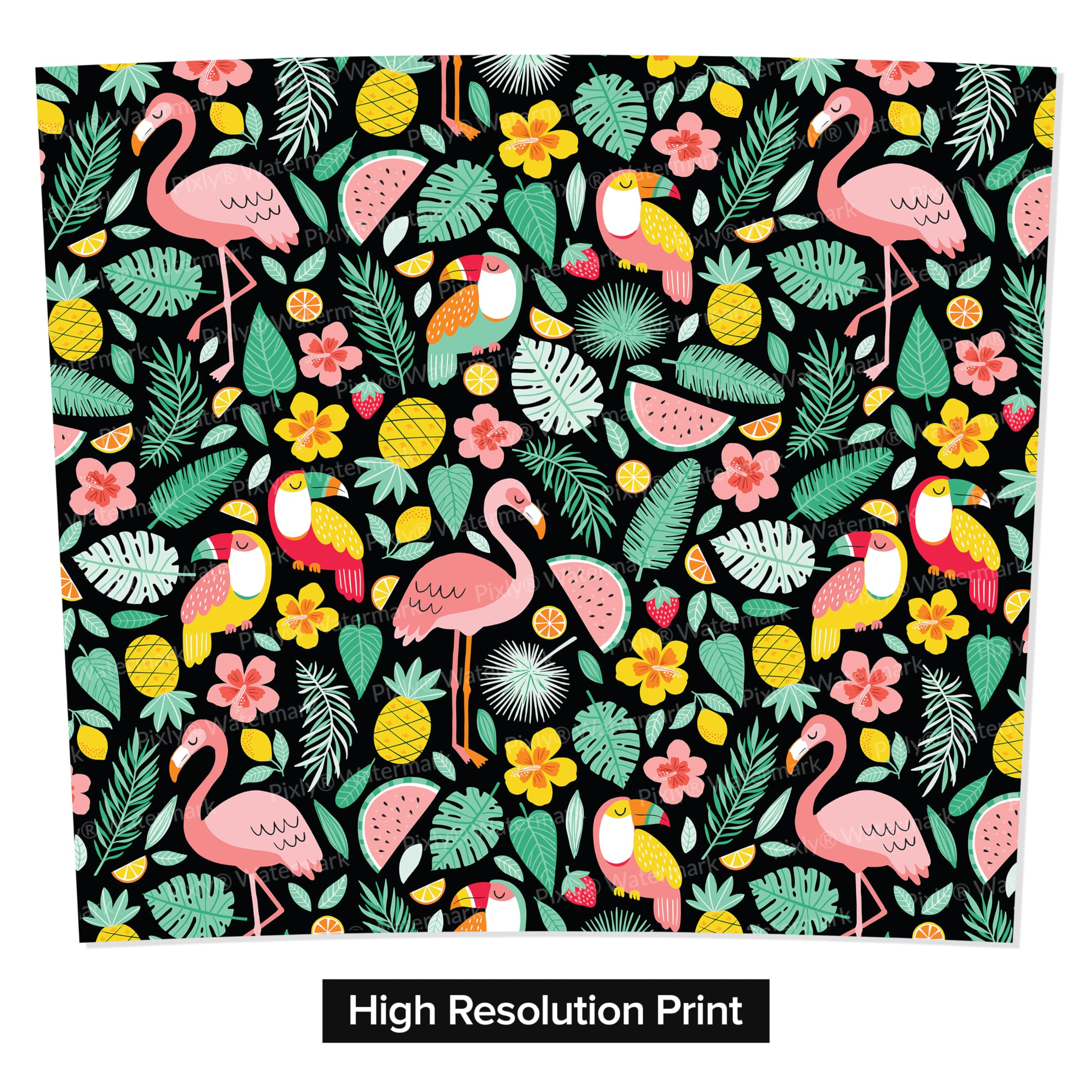 Pixly® Flowers Fruits and Birds Thermal Travel Mug Coffee Tea Flask, 400ml/14oz Capacity, Flower, Floral Pattern - Exotic Blush - Image 4