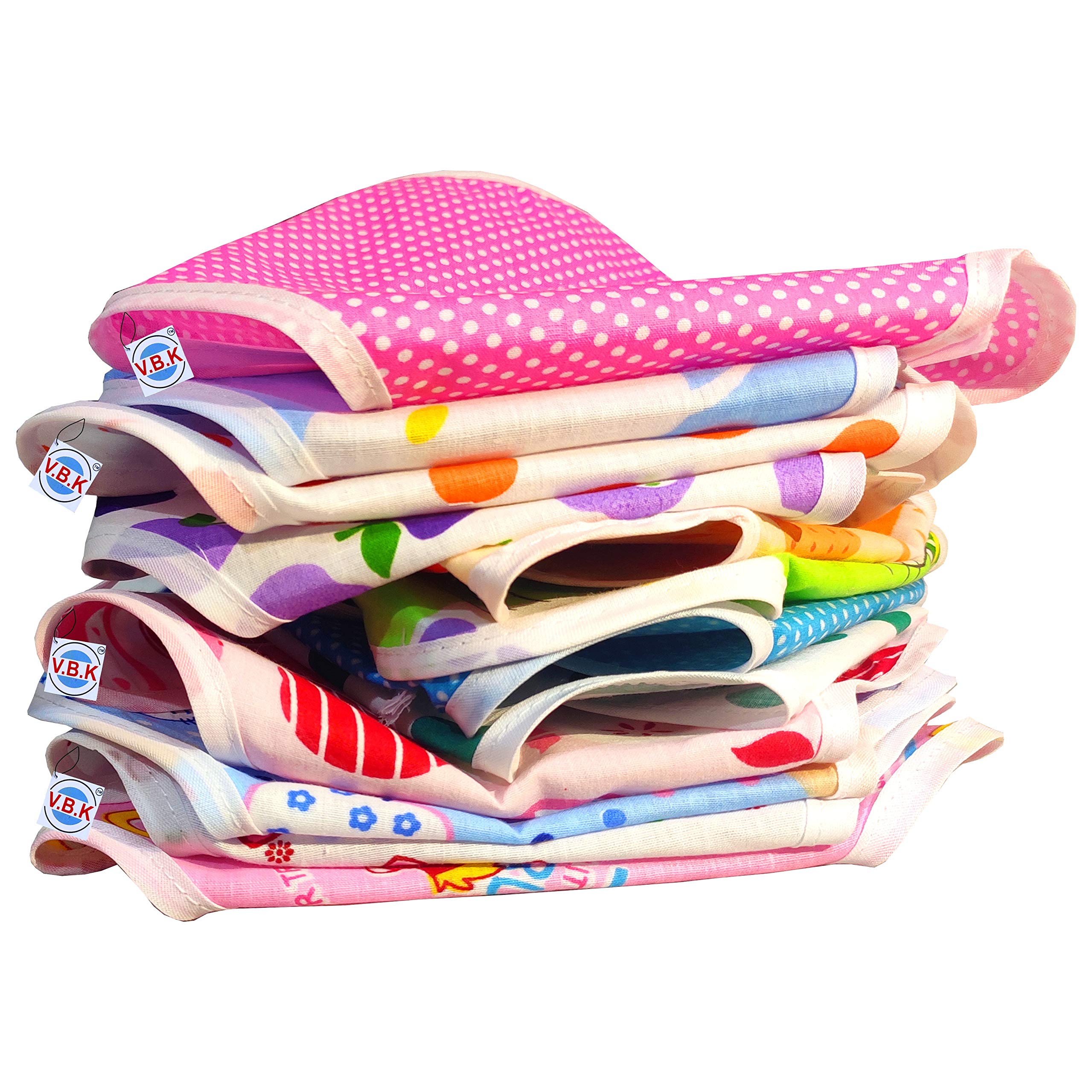 V.B.K Baby Boy and Baby Girl Nappy (Langot) (Cloth Diaper), Set Of 12 Piece, Pure Cotton Soft Fabric, Multicolor (6-12 Months)-image-49
