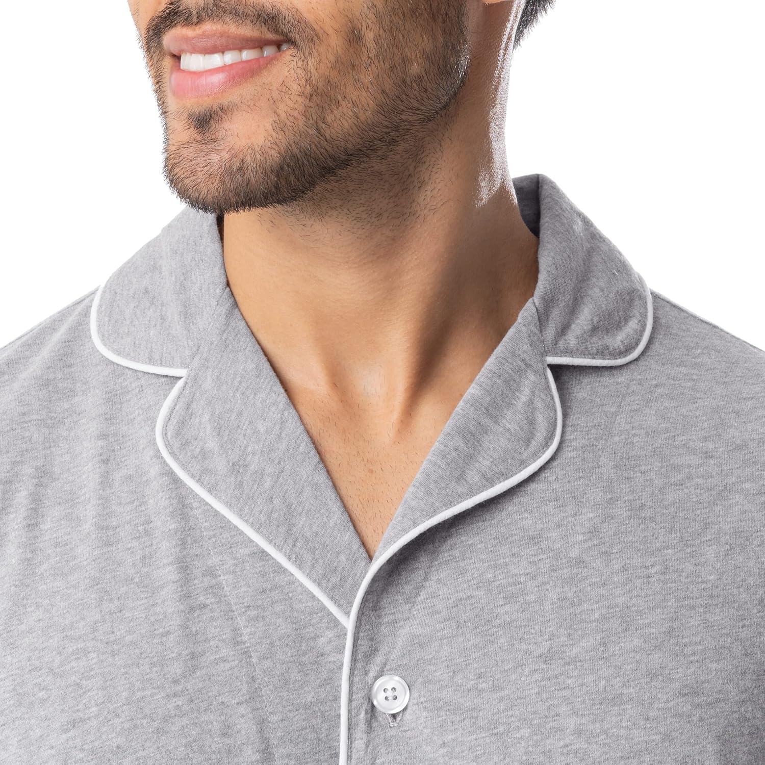 IZOD mens Sueded Jersey Knit Pajama Set - Image 3