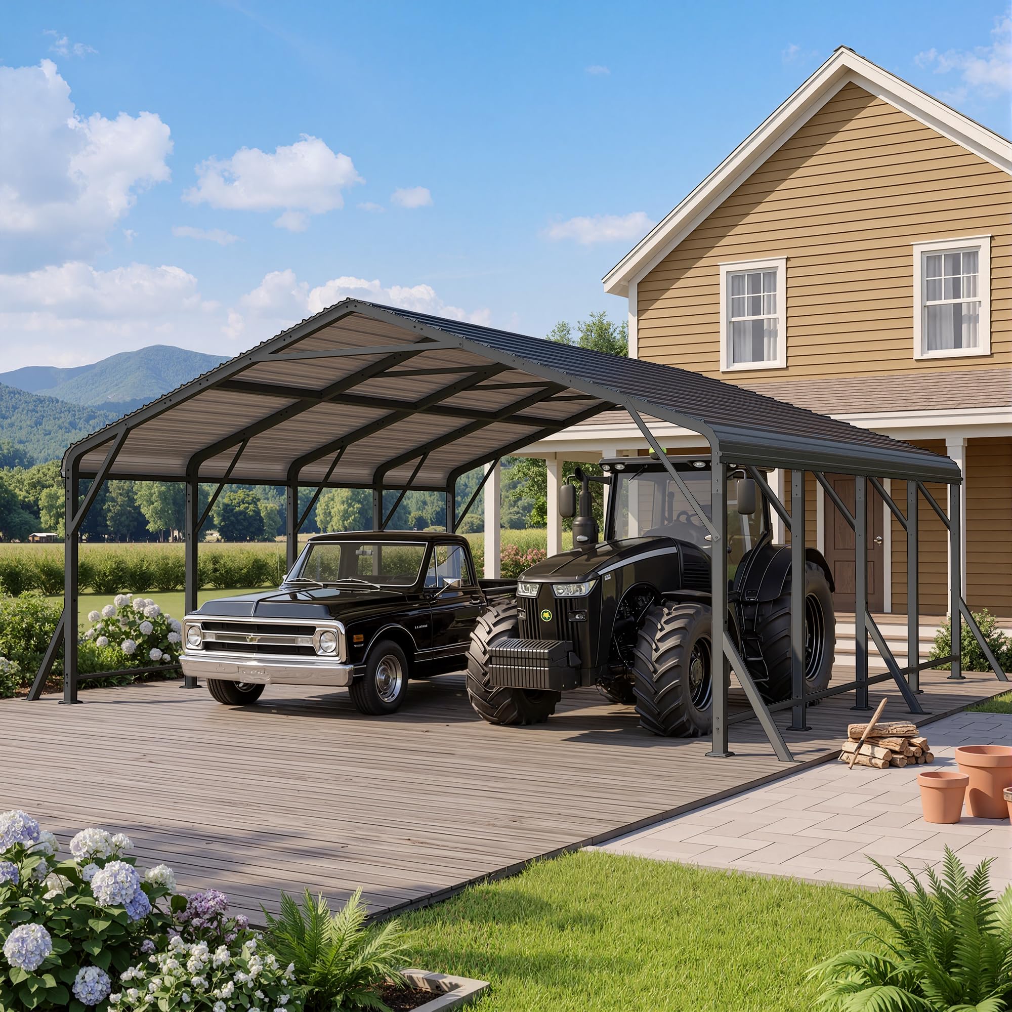 Photo 1 of Wisteria Lane 20'x20' Metal Carport