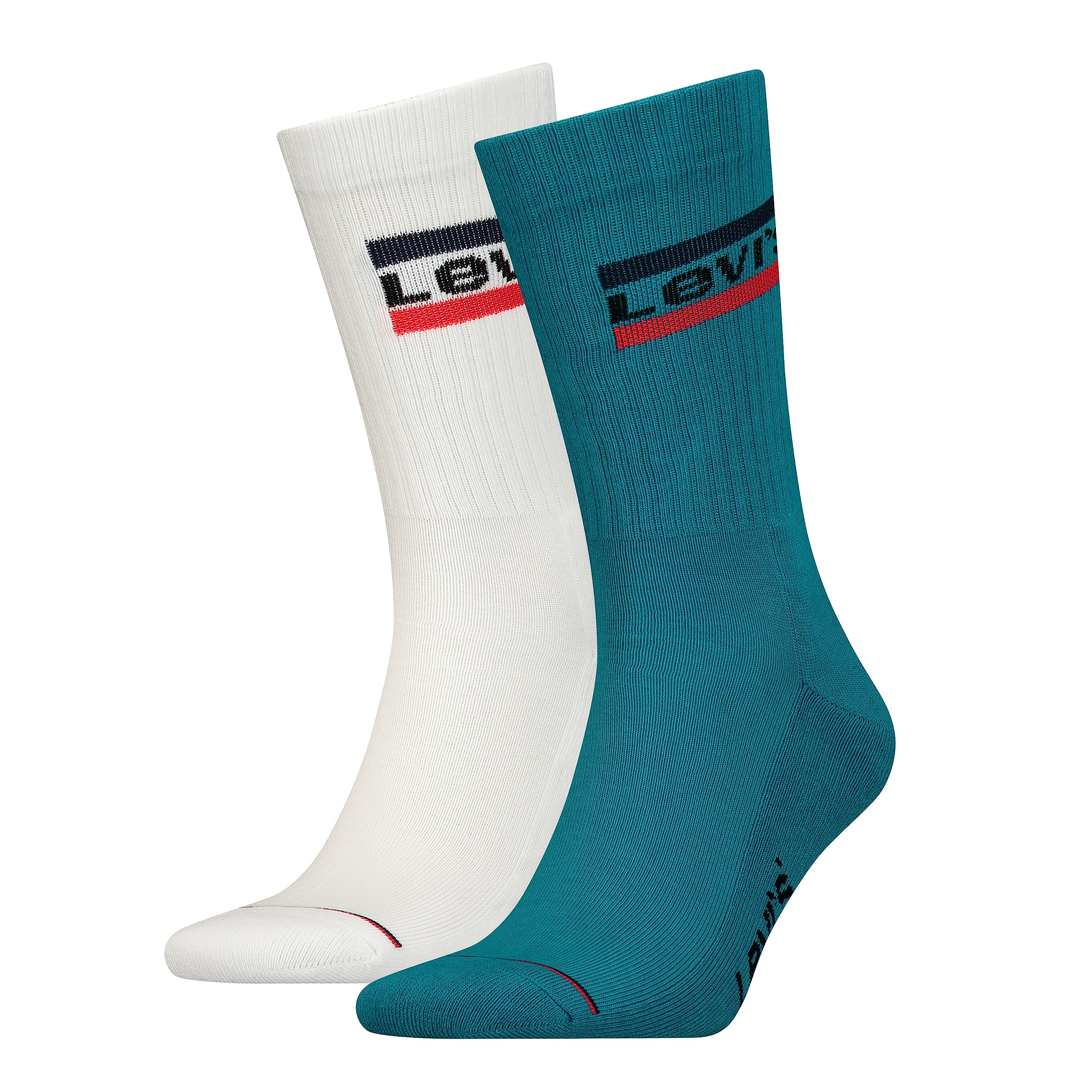Levi's Unisex Sportswear Logo regular socks, ocean depths, 35/38