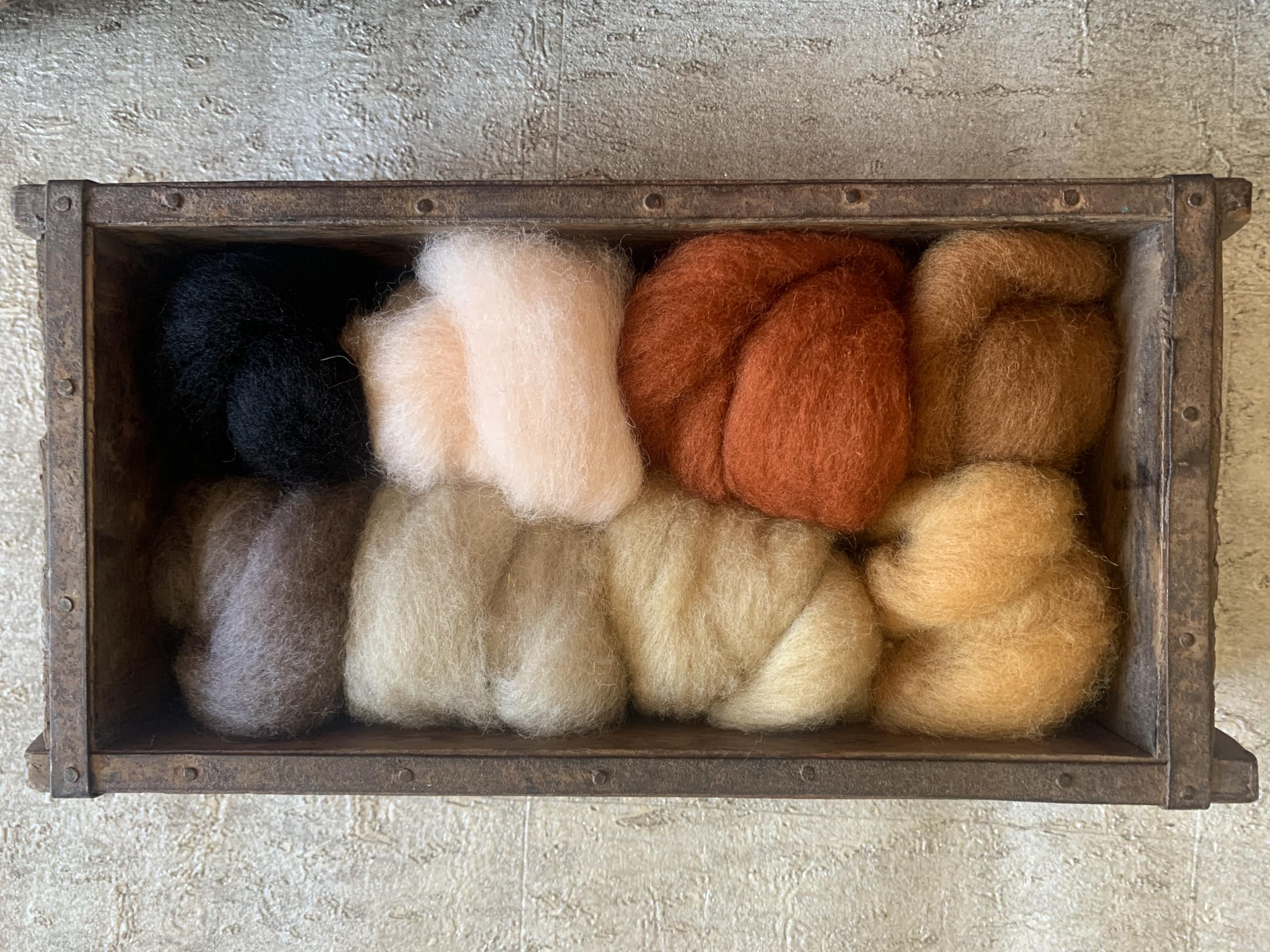 Heidifeathers Mixed Heidifeathers® 'Pets Mix' Carded Wool - Felting Wool Sliver - Needle Felting Wool For Felting Animals