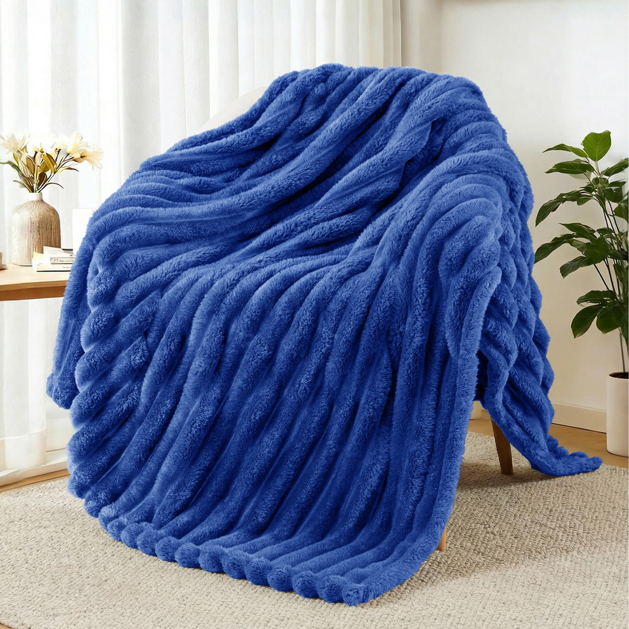 Exclusivo Mezcla Kuscheldecke Flauschig Fleecedecke Flanell Decke, Leichte und Warme Wohndecke Tagesdecke für Ganzjahreszeit