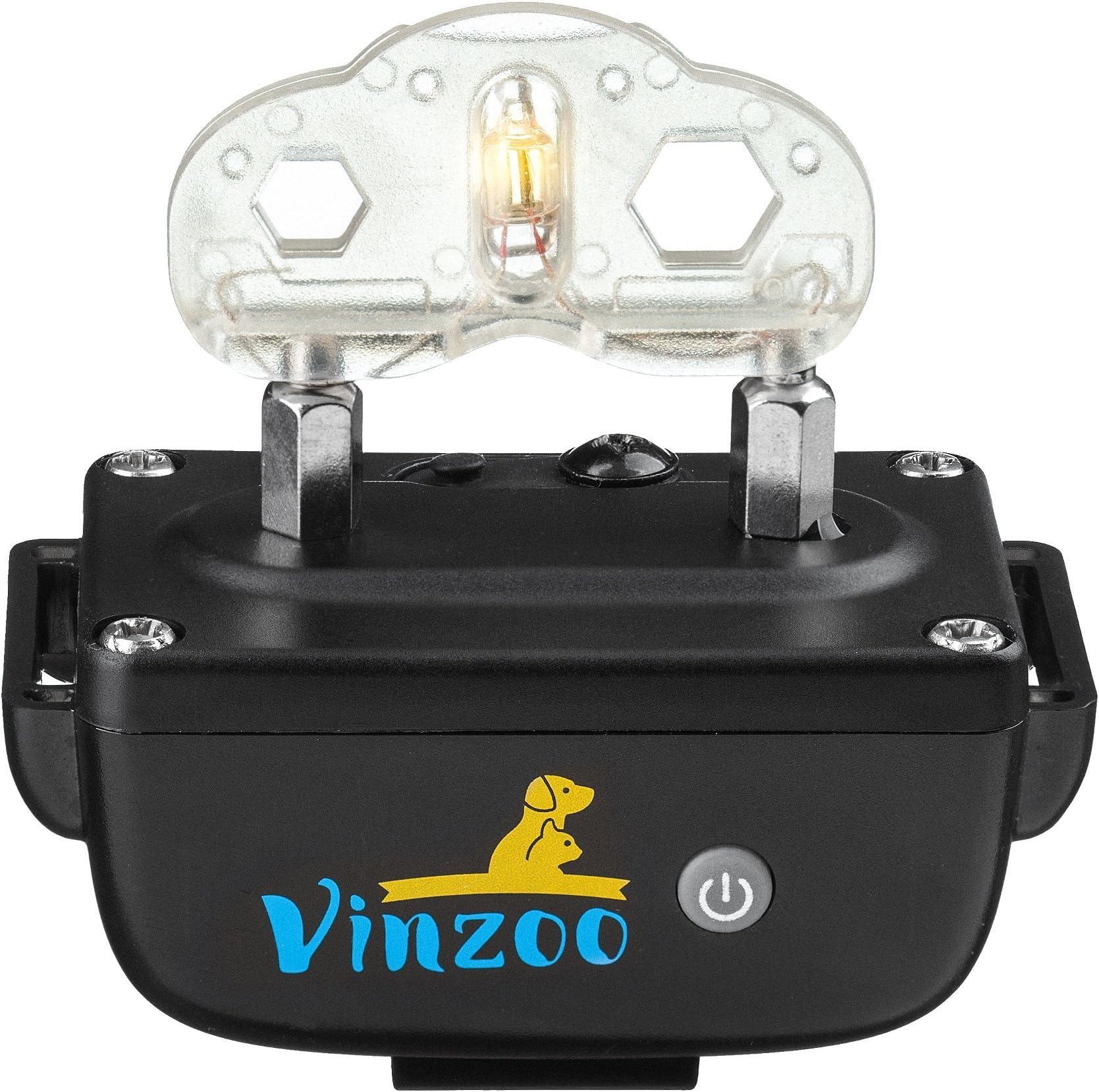 Extra Receiver Dog Training Collar By Vinzoo- TPU Shock Collar For Dogs With Remote- Rechargeable Dog Collar With 3 Modes: Beep, Vibration, Shock, 16 Levels- Waterproof Collar For Small & Large Dogs