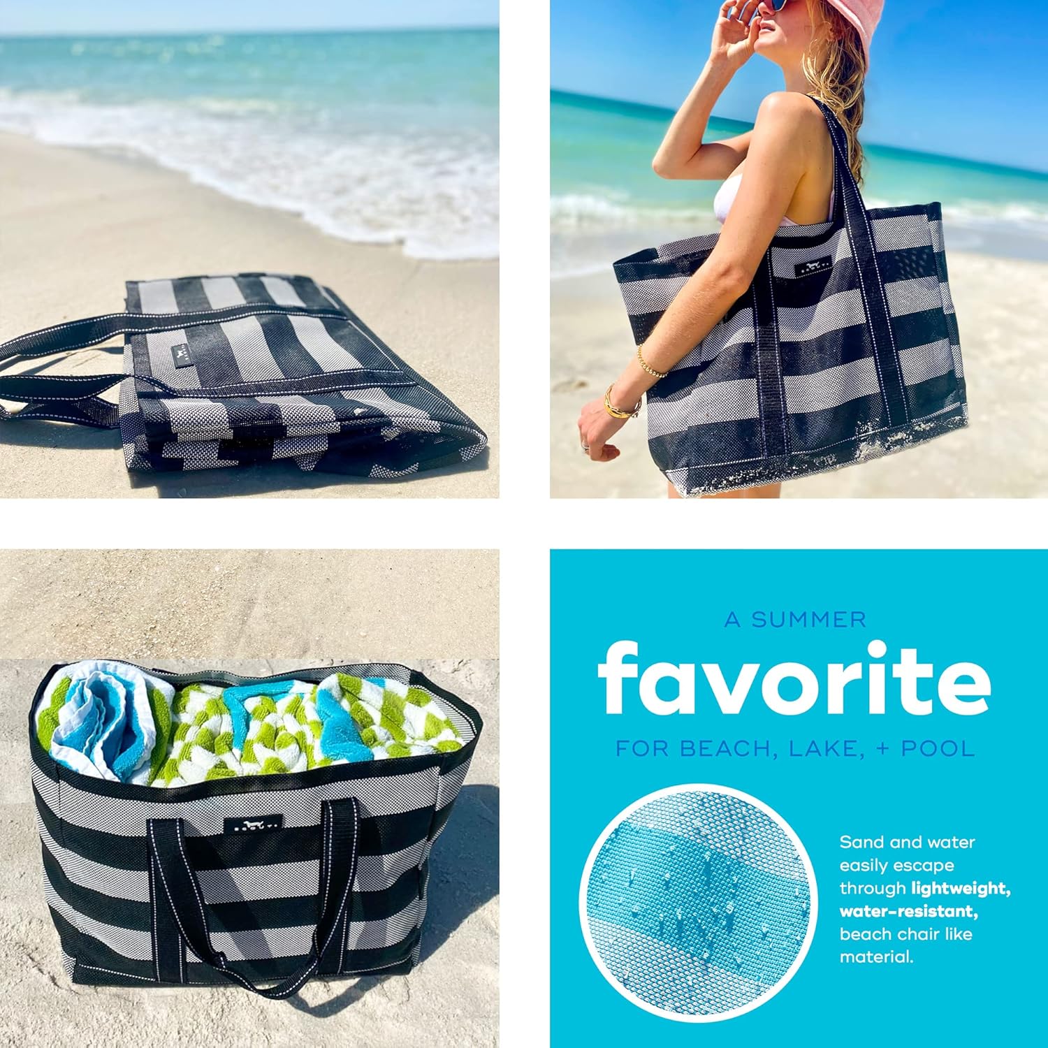 SCOUT Roadtripper - Large Beach Tote Bags For Women - Sandproof Breathable Woven Beach Bag, Pool Bag And Travel - Mom Bag - Image 6