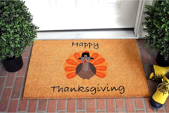 Calloway Mills Happy Thanksgiving Doormat (متعدد ، 17 × 29 بوصة × 0.60 بوصة)
