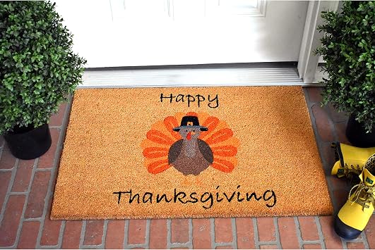 Calloway Mills Happy Thanksgiving Doormat (متعدد ، 17 × 29 بوصة × 0.60 بوصة)