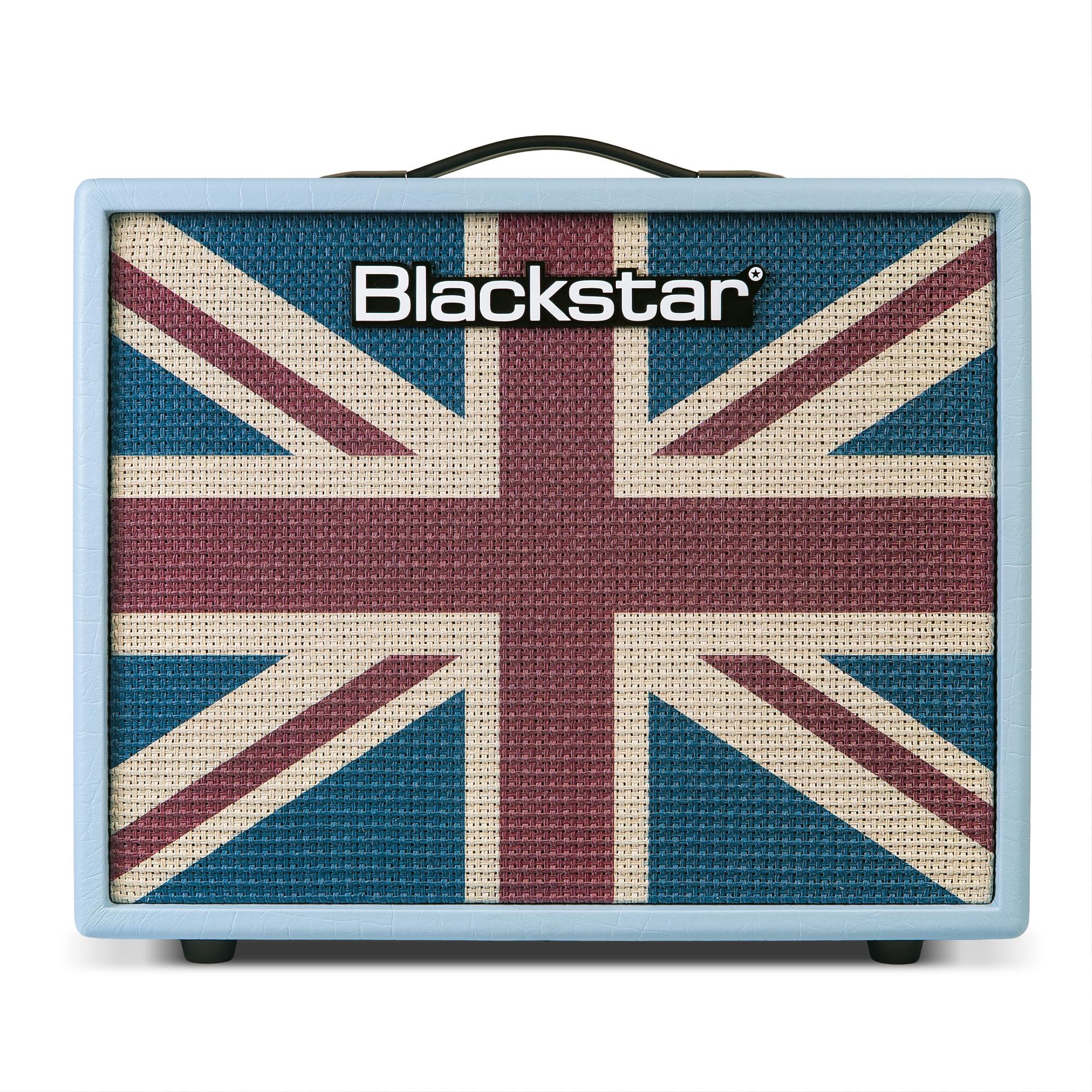 Blackstar Debut 50R Baby Blue Union Jack Limited Edition 50W guitar amp combo with reverb