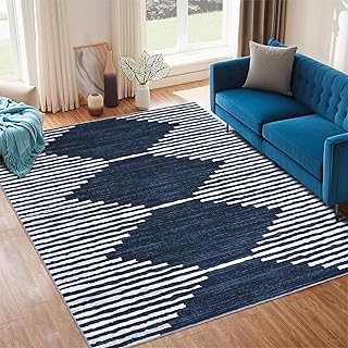 HelloTree Area Rug for Living Room 5x7 Washable Geometric Moroccan Rug S...