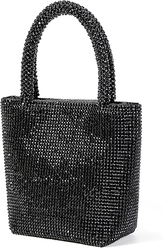 Bolso de mano de noche para mujer para mujer, brillante, fiesta, cóctel, graduación, bolso formal de boda elegante