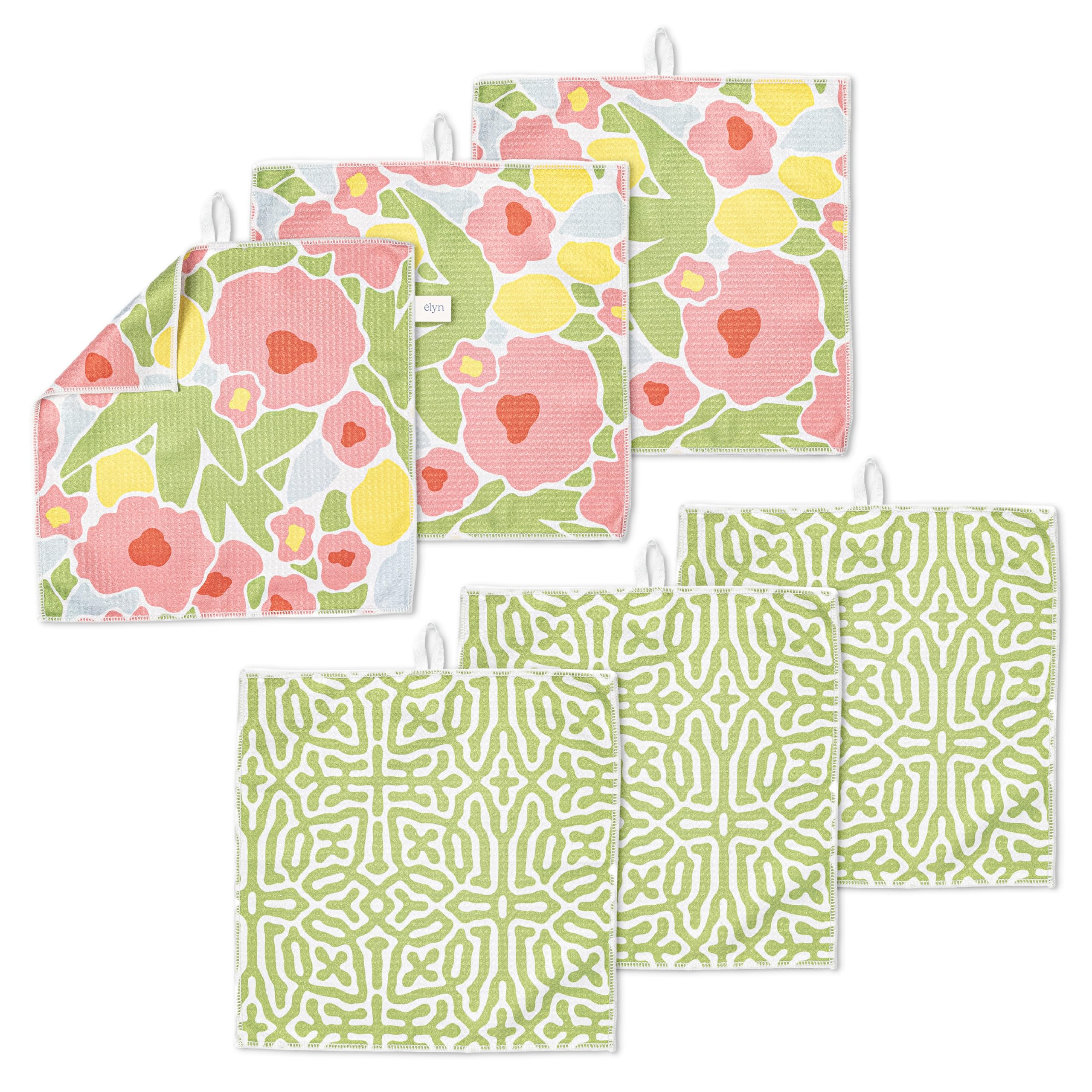 ELYN Microfiber Kitchen Dish Cloth Set - dish cloths and dish towels | Mubboo
