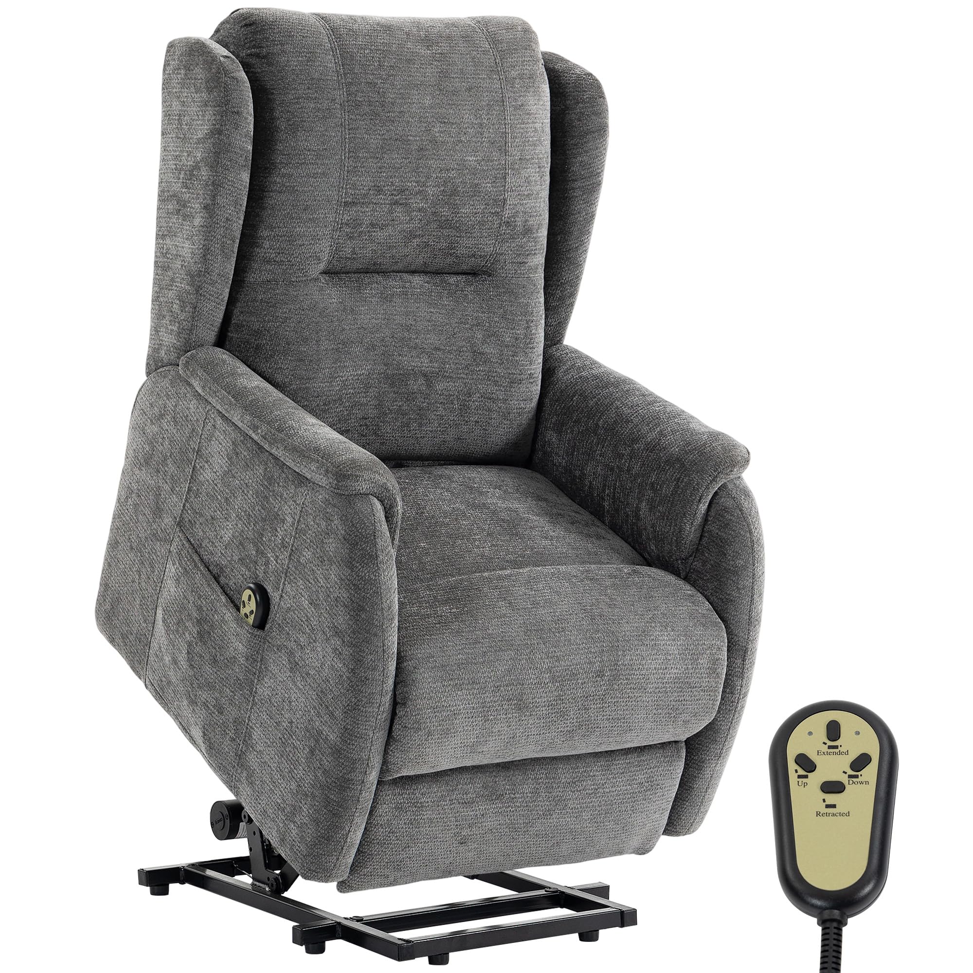 HOMCOM Fauteuil TV électrique réglable 2 Moteurs avec relevage assisté