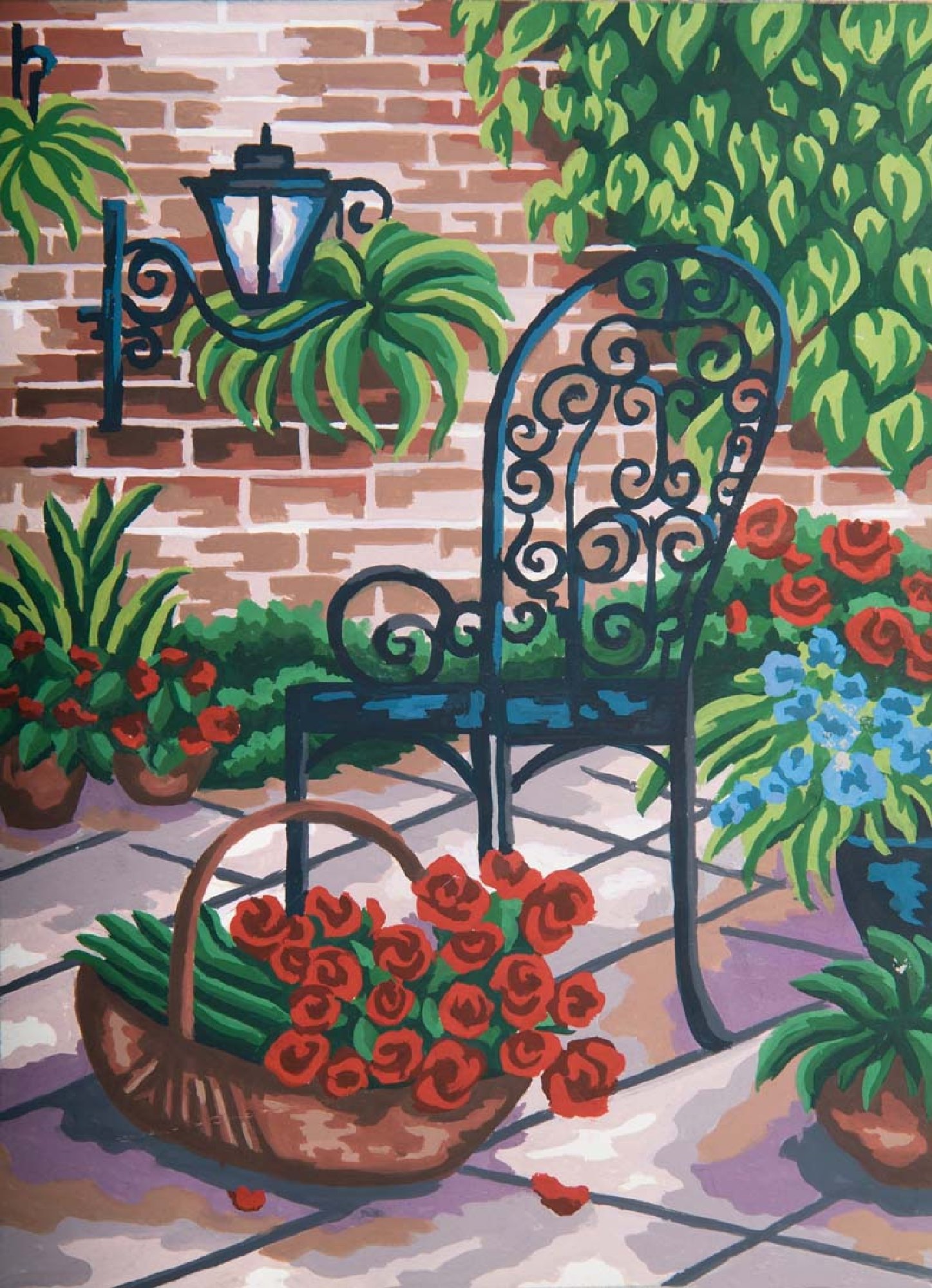 Grafitec Printed Tapestry/Needlepoint Kit – Rose Basket