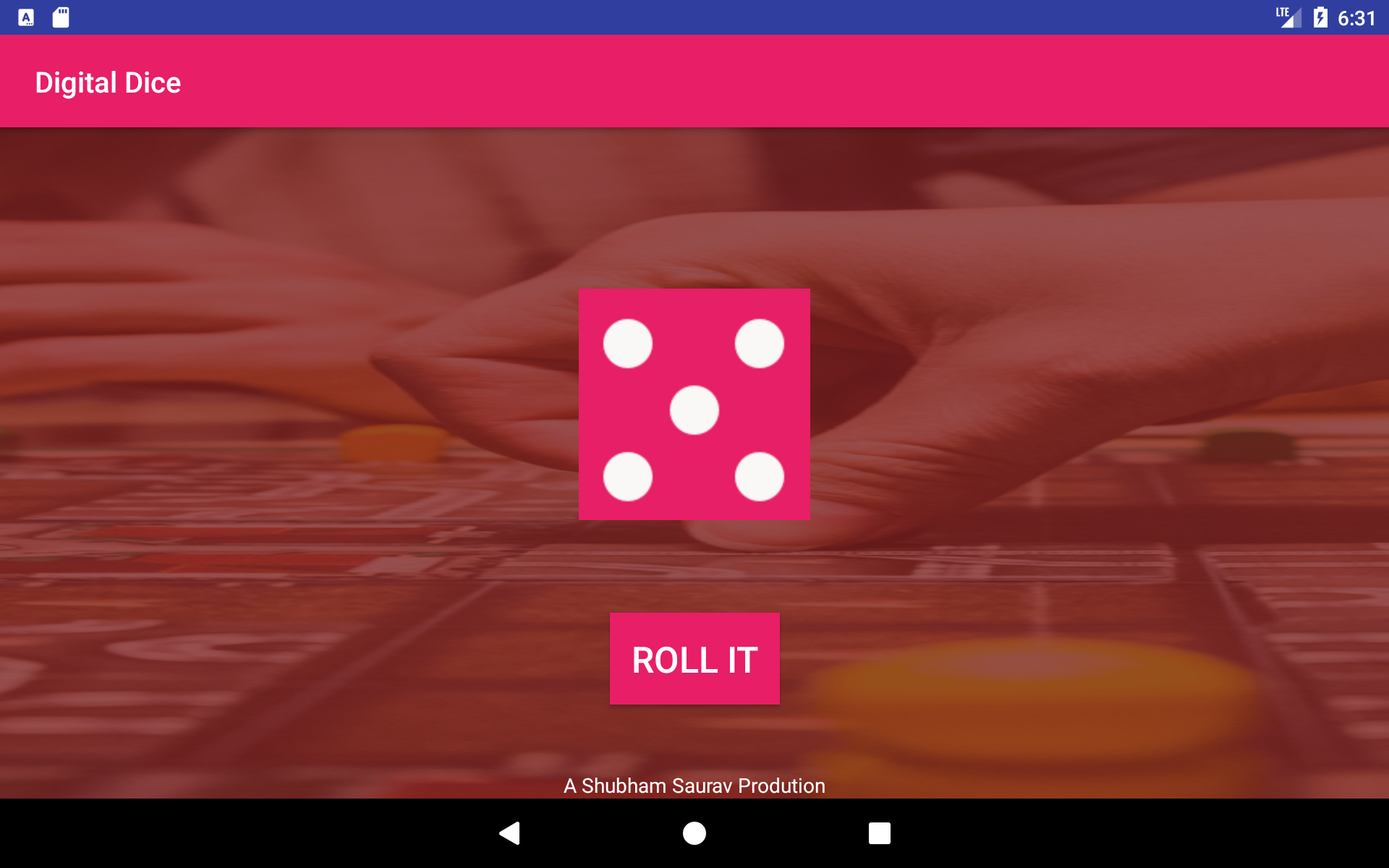 Digital Dice App on Amazon Appstore