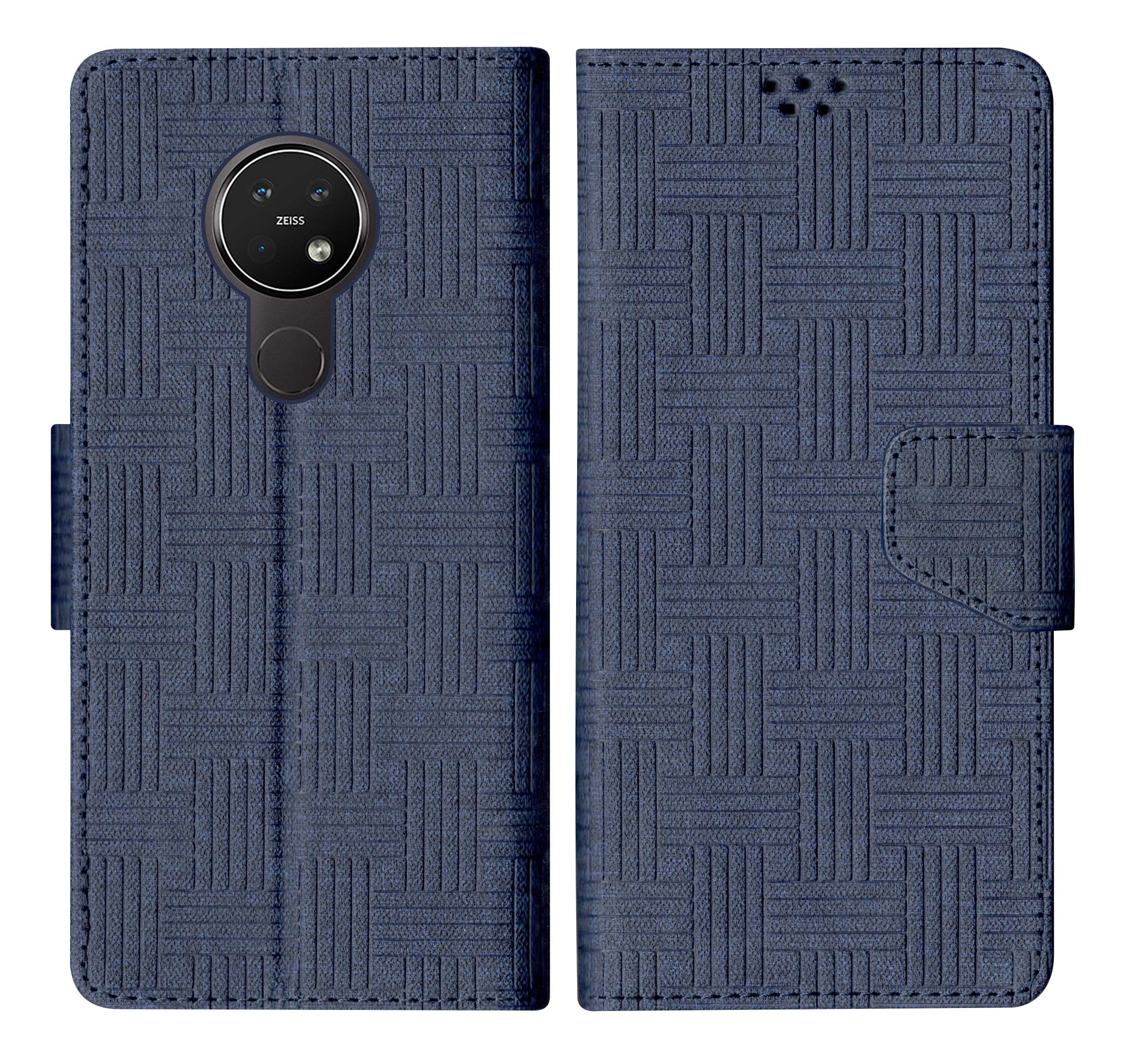 SBMS Nokia 6.2 / Nokia 7.2 Flip Cover Back Cover Case with Magnatic Closure | Inbuilt Stand | Card & Money Pocket (Mat Blue) (B0CCMH81KB) Amazon Price History, Amazon Price Tracker