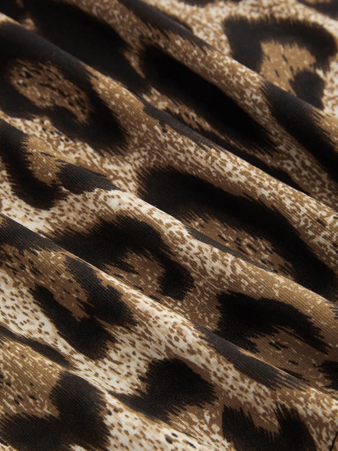 CIDER ホルタートップ ヒョウ柄 結び目 クロップノースリーブ スクープネック アニマル お出かけ Y2K ニットトップ