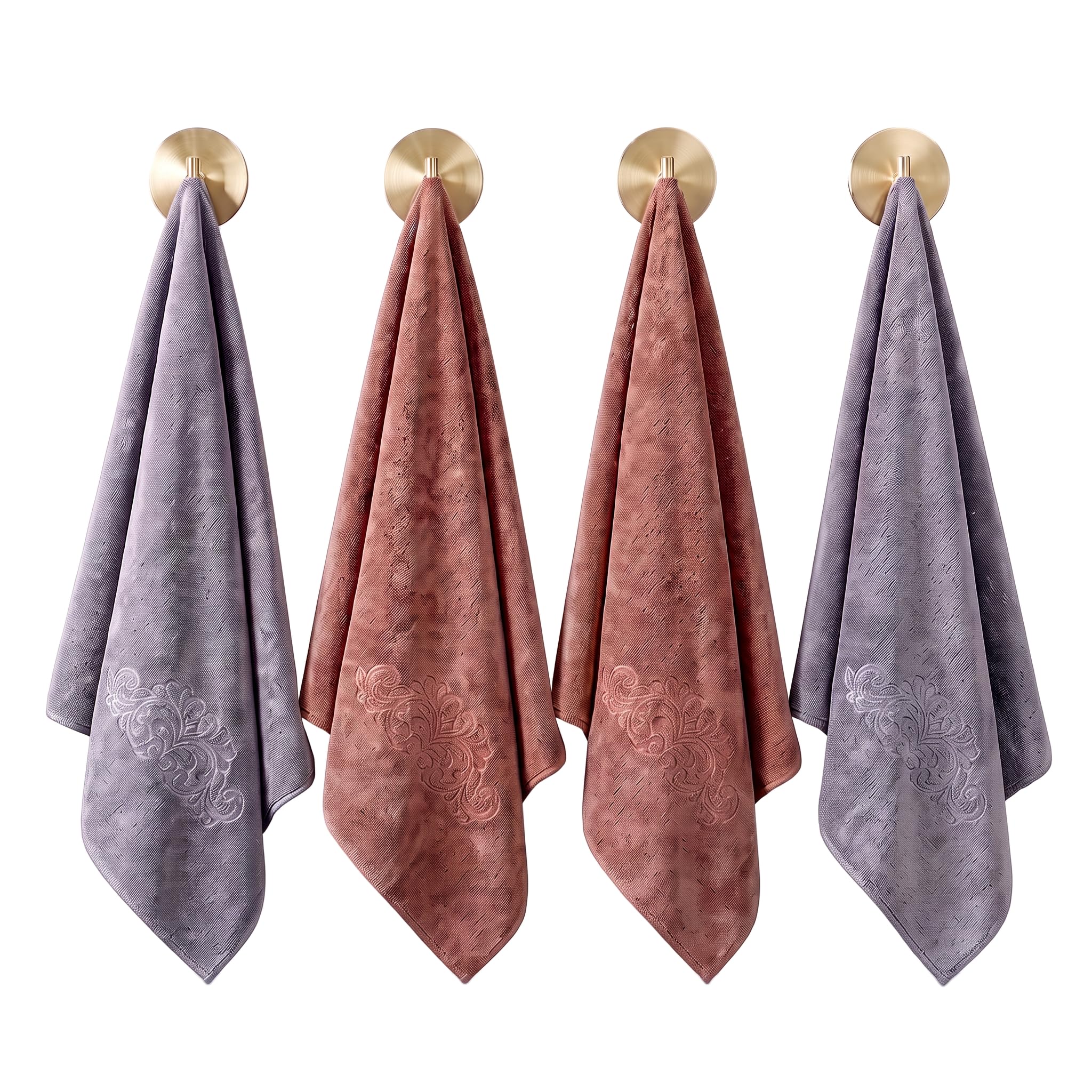Microfiber Hand Towels - Set of 4, Super Soft & Quick Dry -12 Microfiber Hand Towels - Set of 4, Super Soft & Quick Dry -12