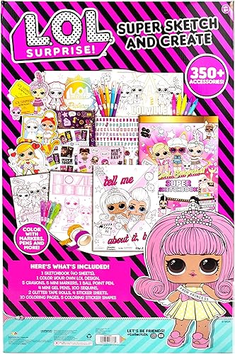 Miniatura 9 de L.O.L. Surprise! O.M.G. Ultimate Fashion Designer de Horizon Group USA, colorea y crea trajes y looks de maquillaje para las hermanas O.M.G. Incluye