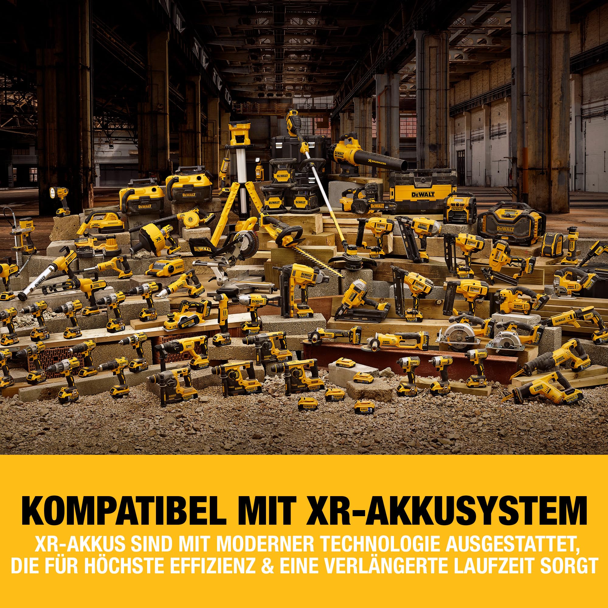 DEWALT 18V XR Akku-Winkelschleifer 125mm mit Paddel-Schalter (bürstenloser Motor, elektrische Bremse & Kupplung, Schnellspannfutter, inkl. TSTAK-Box II, Lieferung ohne Akku & Ladegerät), DCG406NT-XJ