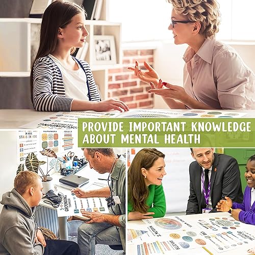 Miniatura 4 de 10 pósteres de cuidado de salud mental, póster de salud mental, decoración de oficina de terapia, artículos imprescindibles para la oficina de