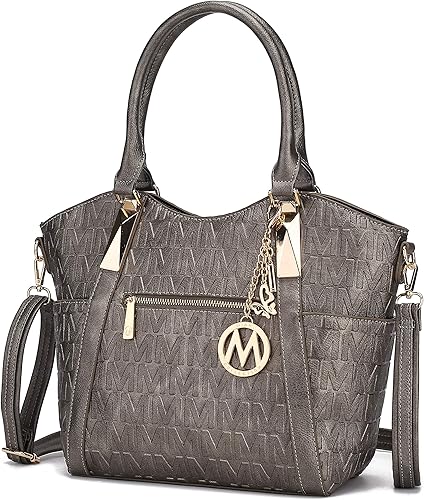 MKF Collection - Bolso tote para mujer de cuero vegano con asa para el hombro Bolso con asa superior, bolso de mano para damas de Mia K