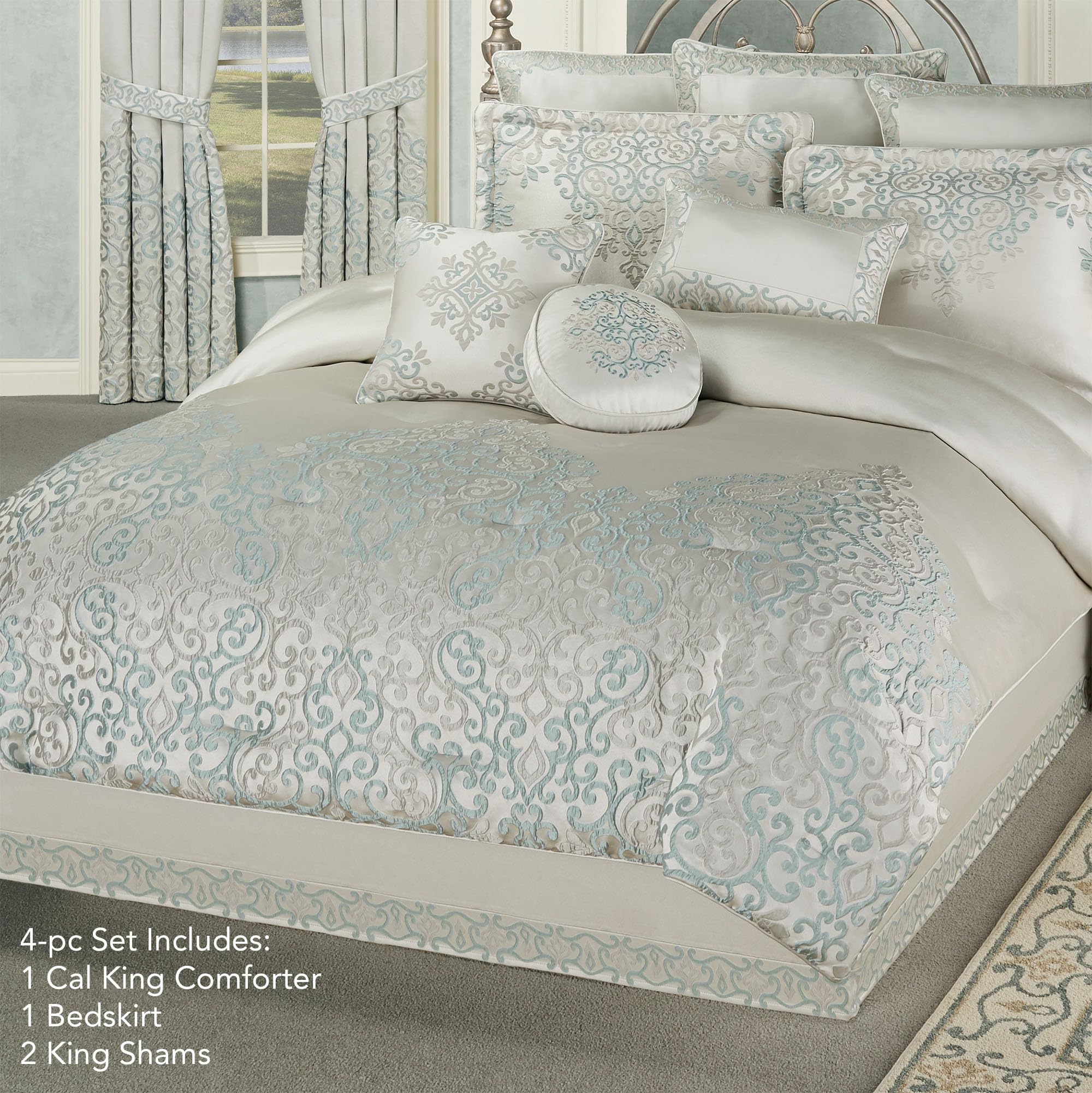 Amazon.com: J. Queen New York Luxurious Avalon Bed Set