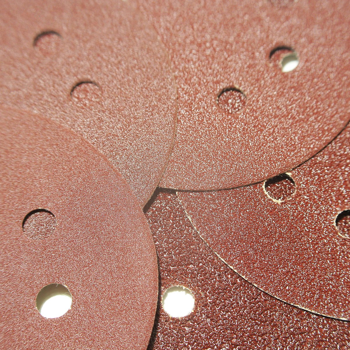 500er Pack Schleifscheiben Ø125mm, 5 Körnungen, 125mm (Ø), Großpackung Schleifpapier in fünf Körnungen für Exzenter-Schleifer