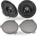 XFHD6F Premium 6.5” Motorcycle Speakers, 600W Peak (300W RMS), 2-Ohm Front Fairing Coaxials with 1