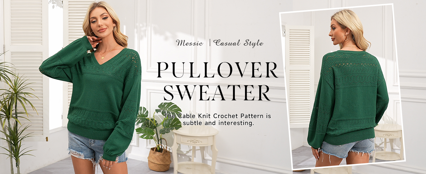 新品未使用 VESP DIGGERS ULTRA LIGHT PULLOVER Messic Fall Women Sweaters 2025: Trendy V Neck - Womens