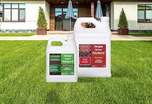 Miniatura 3 de Liquid Soil Loosener 32 onzas + Root Hume ácido húmico de 1 galón – Paquete de tratamiento de suelo – Simple Lawn Solutions