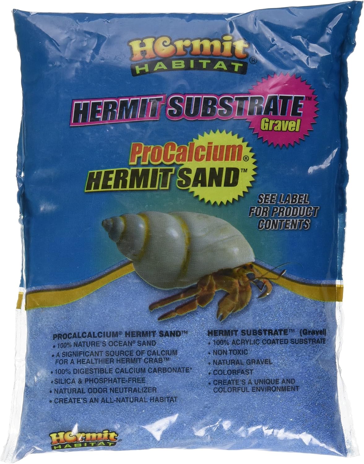 Hermit Habitat Terrarium Sand, 2-Pound, Blue